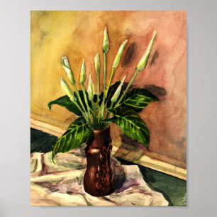 Póster Lirios de calla