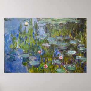 Póster Lirios de Claude Monet (1915)