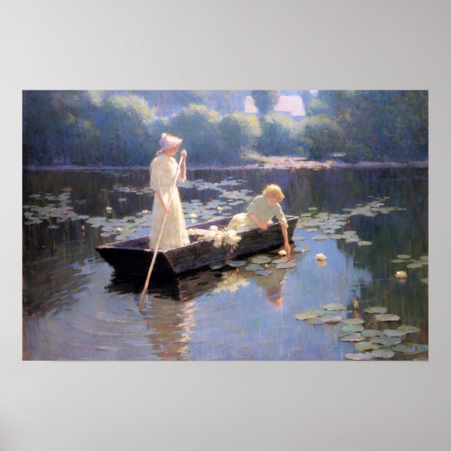 Póster Lirios de estanque de Abbott Fuller Graves (Frente)