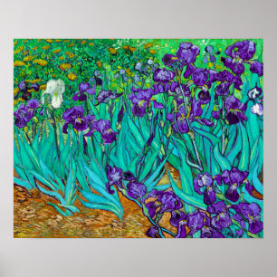 Póster Lirios, Vincent van Gogh