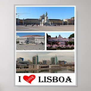 Póster Lisboa - Amo - Portugal -