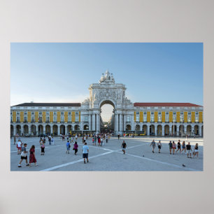 Póster Lisboa. Commerce Square.