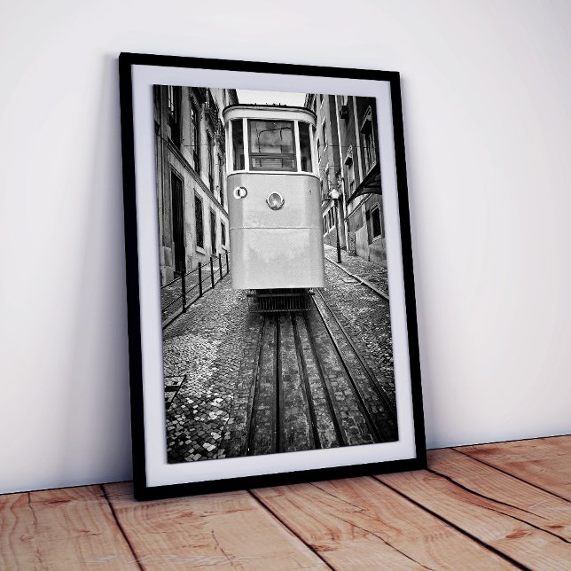 Póster Lisboa Elevador da Glória Funicular Tranvía Foto e (Subido por el creador)