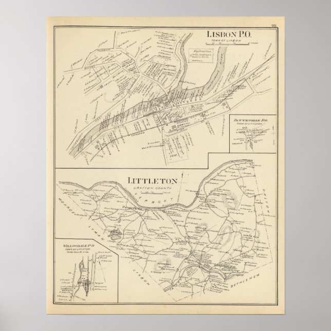 Póster Lisboa, Littleton (Frente)