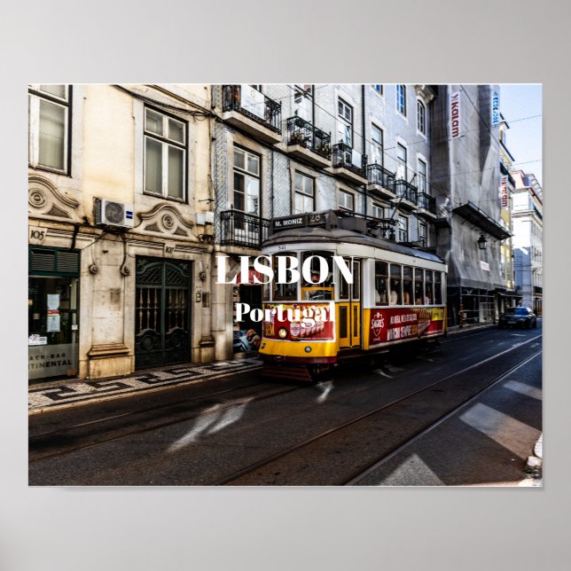 Póster Lisboa, Portugal (Frente)