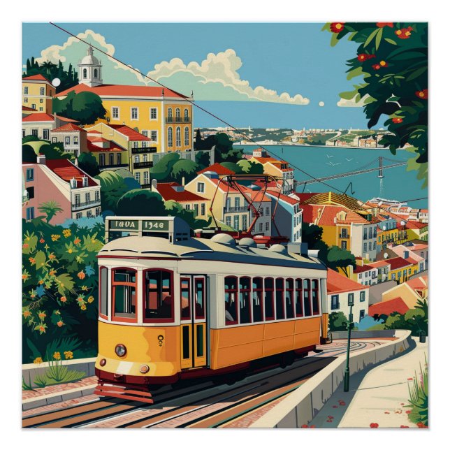 Póster Lisboa Portugal (Anverso)