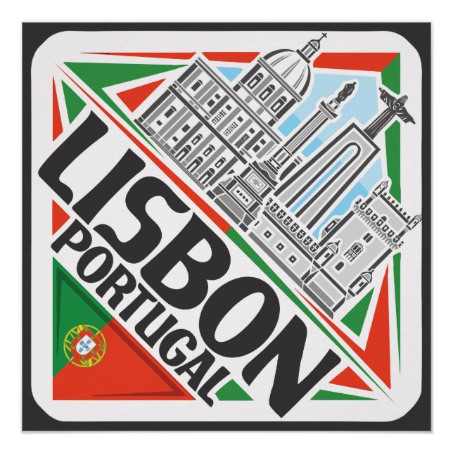 Póster Lisboa Portugal (Anverso)