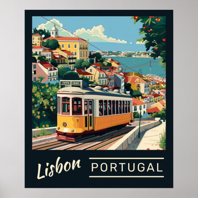 Póster Lisboa Portugal (Frente)