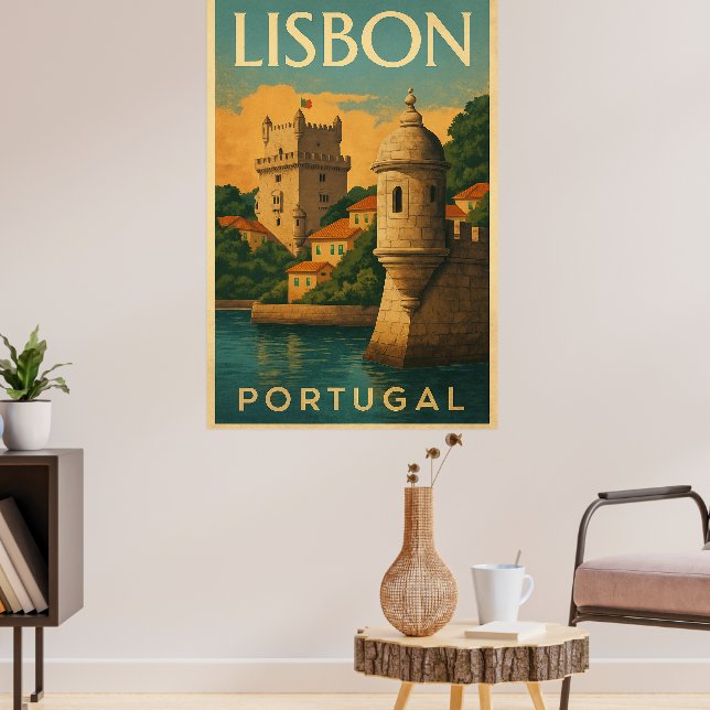 Póster Lisboa vintage Portugal (Salón 3)