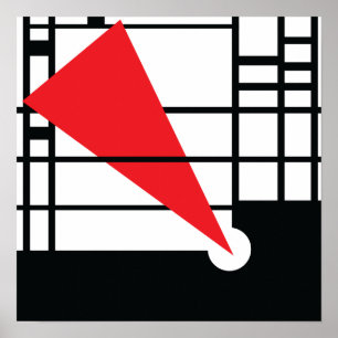 Póster Lissitzky y Mondrian
