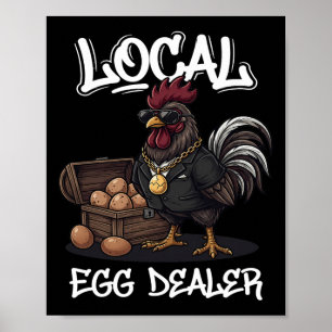 Póster Lista de distribuidores de huevos locales granja d