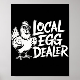Póster Lista de distribuidores de huevos locales granja d