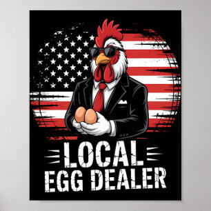 Póster Lista de distribuidores de huevos locales granja d