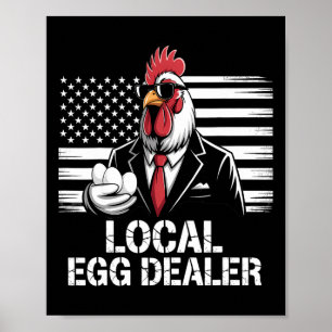 Póster Lista de distribuidores de huevos locales granja d
