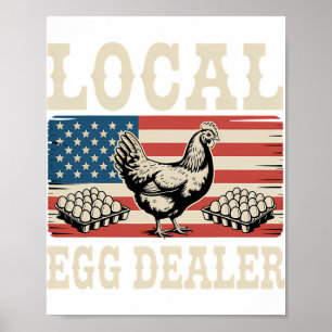 Póster Lista de distribuidores de huevos locales granja d