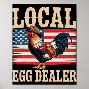 Póster Lista de distribuidores de huevos locales granja d
