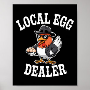 Póster Lista de distribuidores de huevos locales granja d