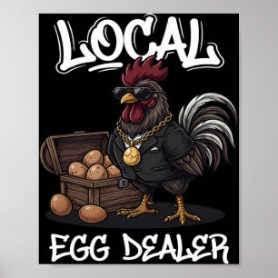 Póster Lista de distribuidores de huevos locales granja d