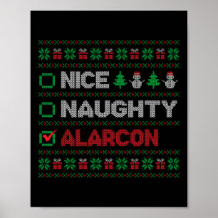Póster Lista de Navidades de Alarcón traviesa