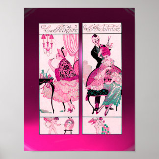 PÓSTER LISTA DE PELO, SALÓN DE BELLEZA DE MODA ARTISTA
