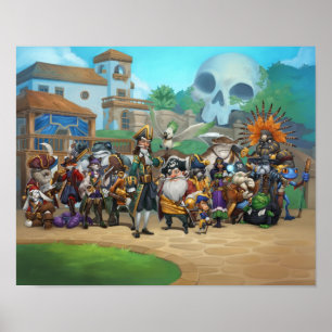 Póster Lista de Pirate101 Skull Island