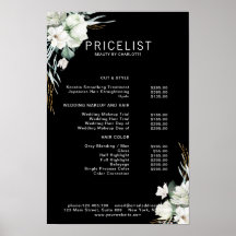 Lista de precios de flores blancas modernas y eleg