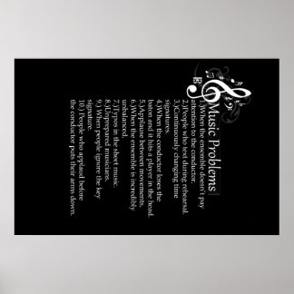 Póster Lista de problemas del director