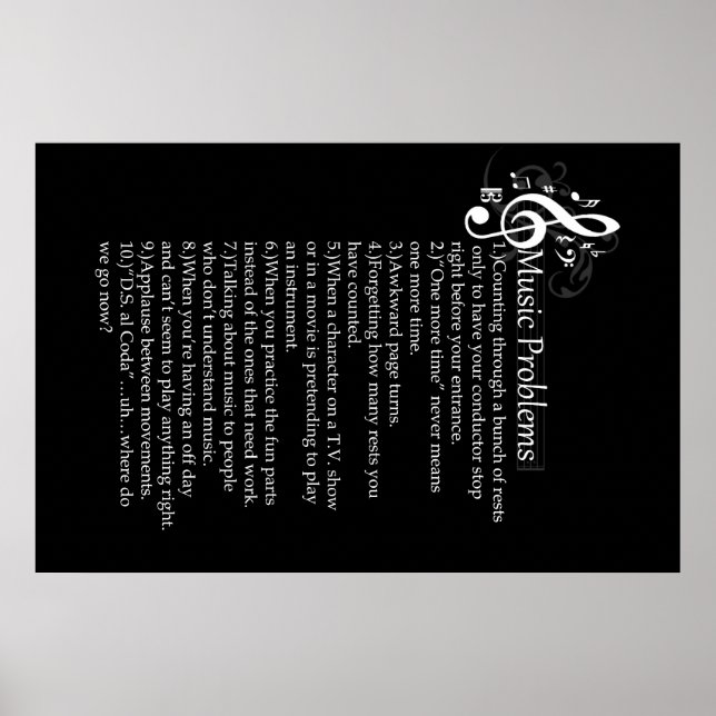 Póster Lista de problemas generales (Frente)