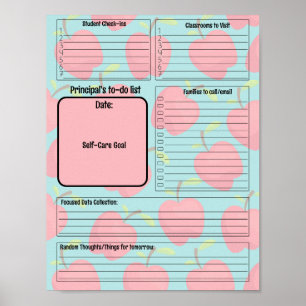 Póster Lista de tareas pendientes de Personalizable princ