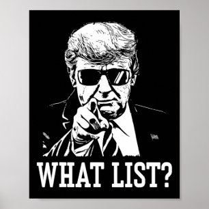 Póster Lista divertida de Trump 4