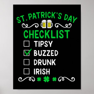 Póster Lista divertida del día de San Patricio 4 