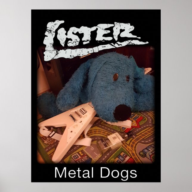 Póster Lister de Perros Metalizado (Frente)