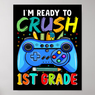 Póster Listo Para Aplastar 1er Grado Ck Para Ir Al Colegi