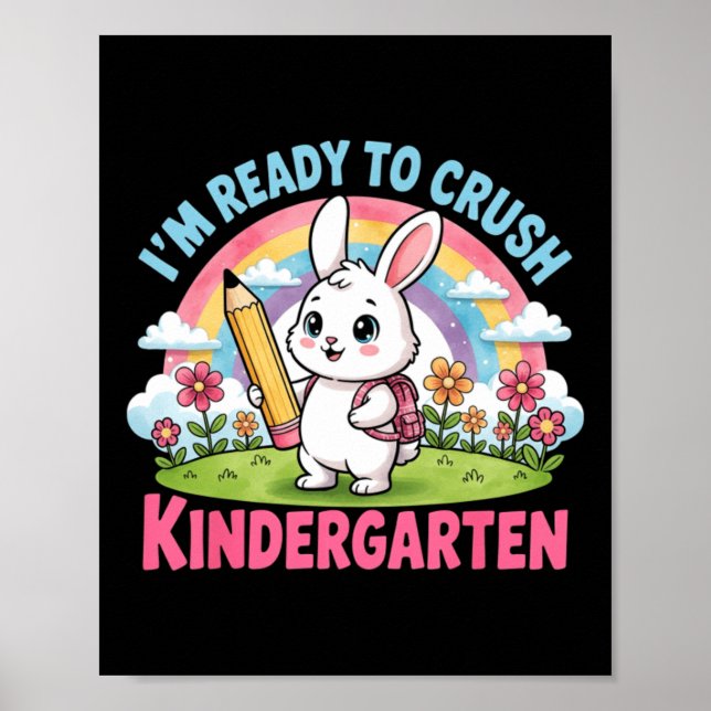 Póster Listo Para Aplastar Kindergarten - Escuela de Cone (Frente)