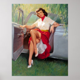 Póster Listo para colocar el clavija