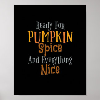 Póster Listo Para La Especie De Calabaza Y Todo Lo Agrada