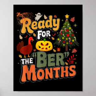 Póster Listo Para Los Meses Ber Amante Del Otoño Hojas Ot