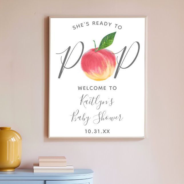 Póster Listo Para Pop | Firma de bienvenida de Baby Showe (Subido por el creador)