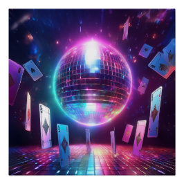 Póster Listo Para Una Noche De Baile Y Apuestas