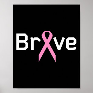 Póster Listón Rosa Mundos Valientes Apoyo a Superviviente