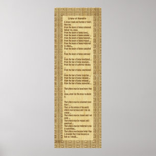 Póster Litanía de la Humildad