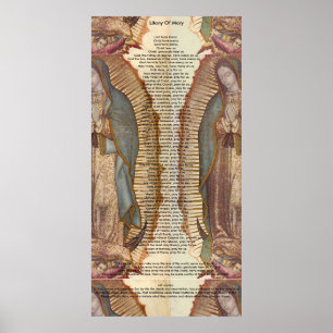 Póster Litanía De María (30 x 60 Extra Grande)