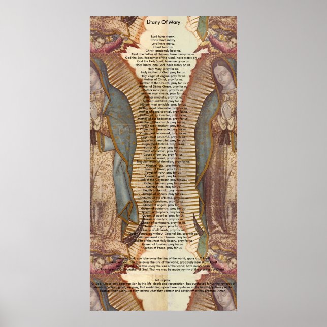 Póster Litanía De María (30 x 60 Extra Grande) (Frente)
