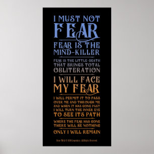 Póster Litany Against Fear Dune 2021