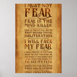 Póster Litany Against Fear v2
