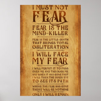 Póster Litany Against Fear v2