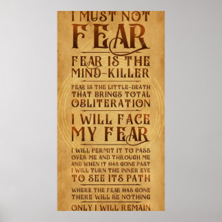 Póster Litany Against Fear v2