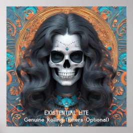 Póster LITE Memento Mori Femme Skull