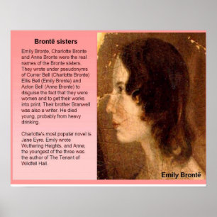Póster Literatura, siglo XIX, hermanas de Bronte