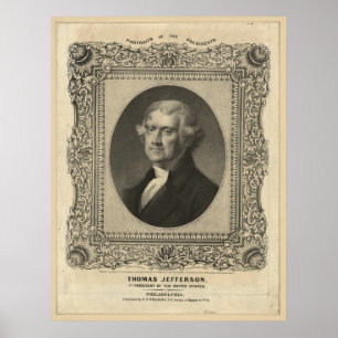Póster Litografía de THOMAS JEFFERSON